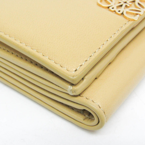 Loewe Anagram Trifold Wallet Women's Leather Wallet (tri-fold) Mustard - Picture 8 of 13